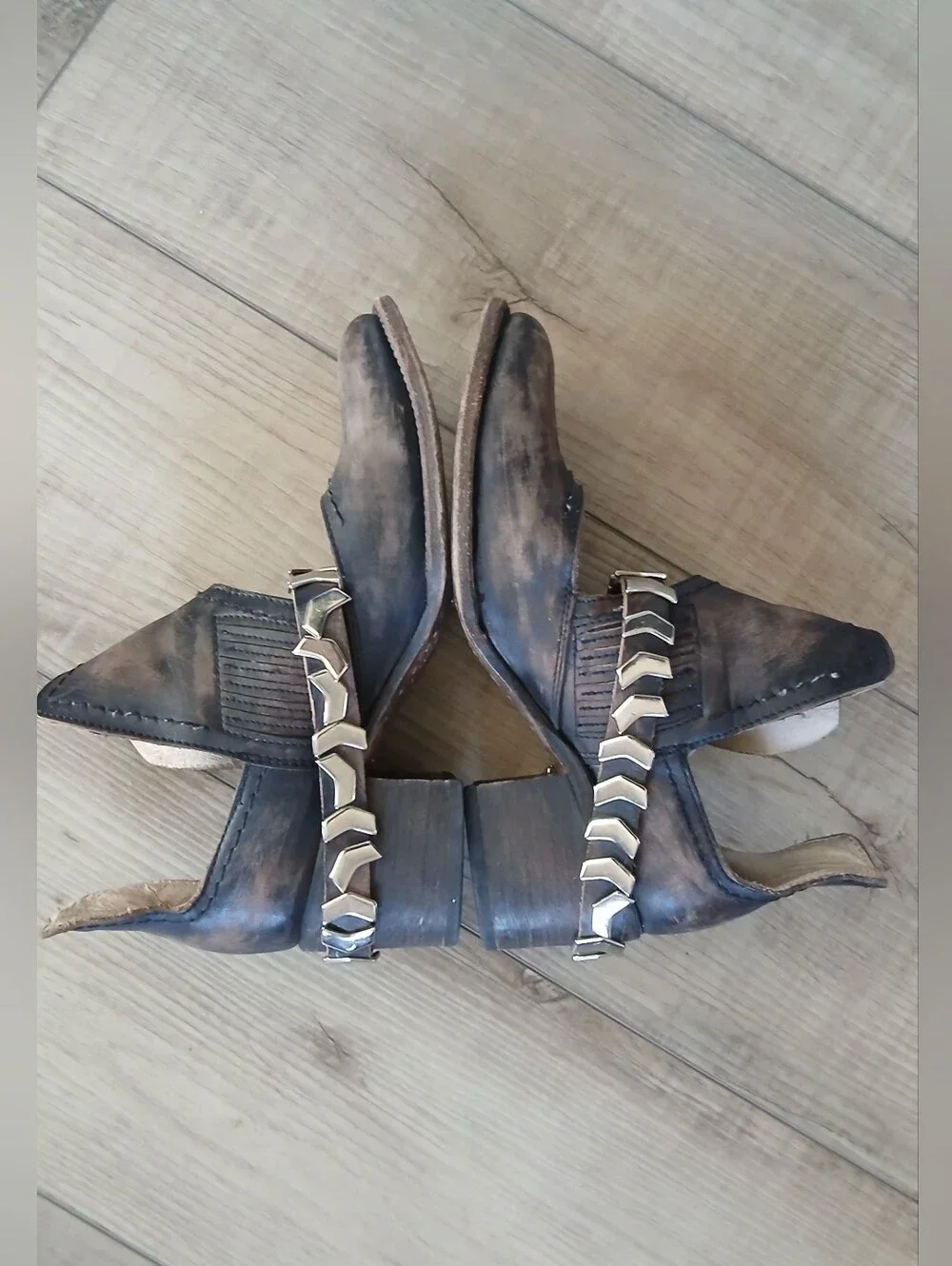 Freebird by Steven Blade Leather Booties. Size 7